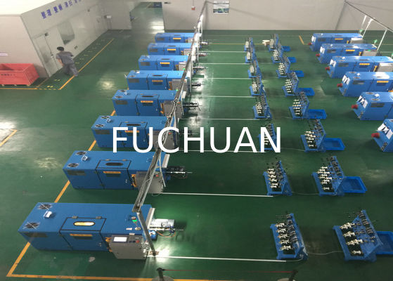 Macchina per torcere filo di rame azzurro con funzionamento touch screen