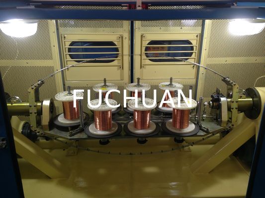 FUCHUAN 4000 Twist Copper Wire Bunching Machine Touch Screen Operato 19 Pcs