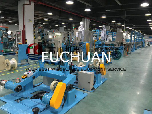 Macchina dell'estrusione del PVC del PE dell'unità di elaborazione di Fuchuan, linea BVR dell'espulsore del cavo della BV per il diametro 5-20mm del cavo