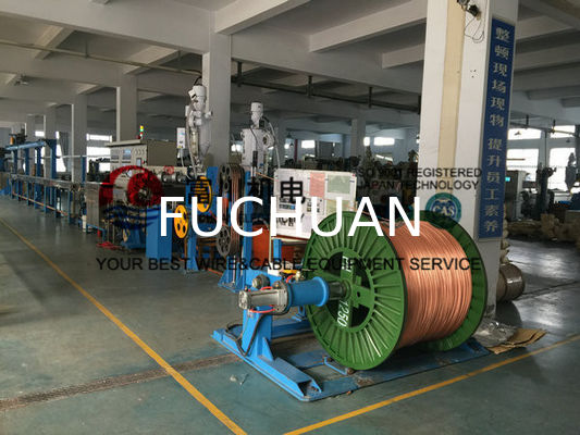 Macchina dell'estrusione del PVC del PE dell'unità di elaborazione di Fuchuan, linea BVR dell'espulsore del cavo della BV per il diametro 5-20mm del cavo
