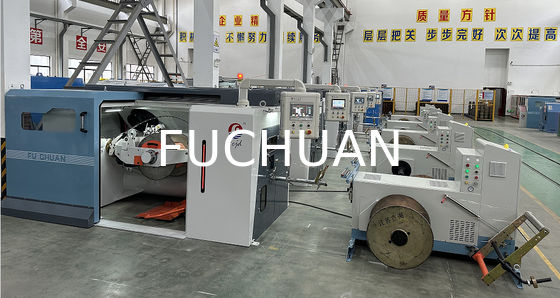 Fuchuan High Speed Double Twisting Stranding Machine Buncher con piattaforme elettroniche