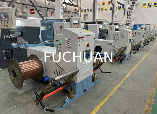 Fuchuan High Speed Double Twisting Stranding Machine Buncher con piattaforme elettroniche