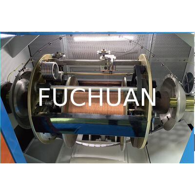 Macchina per fasciatura filo di rame classe 14 con lunghezza di passo del trefolo da 0,8 a 4,0 mm, velocità operativa da 1800 a 3000 giri/min, adatta per la lavorazione del filo